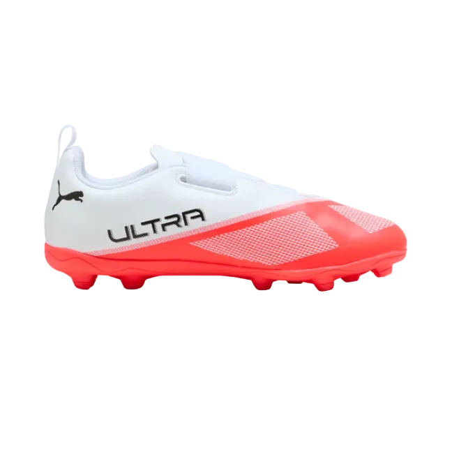 Puma Junior Football Boot Ultra 7 Play V FG/AG RB Red/Black/White