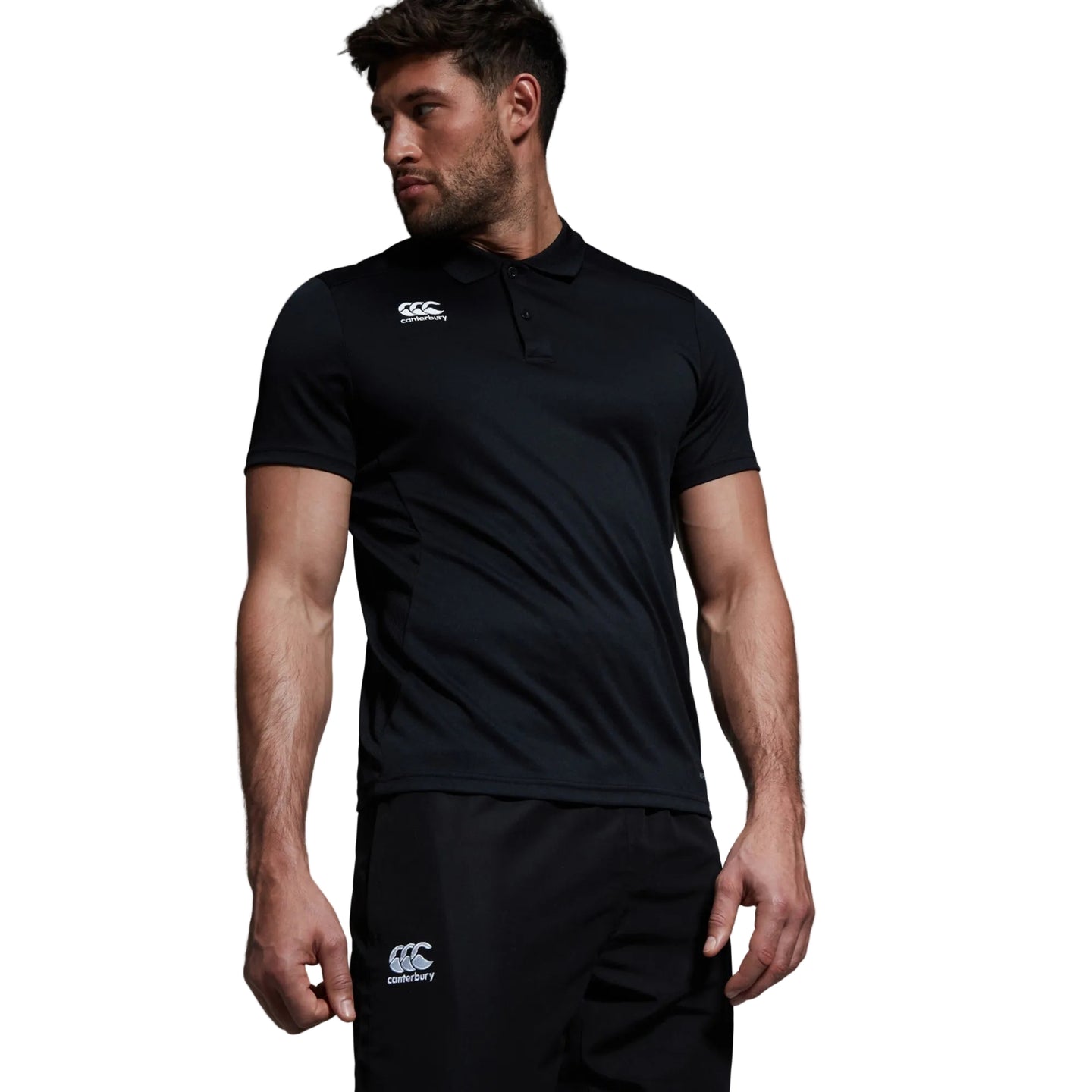 Canterbury Mens Polo Club Dry Black
