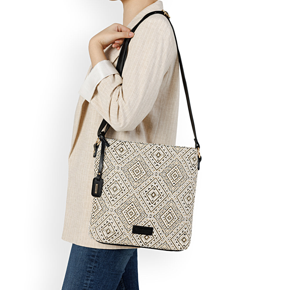 Remonte Womens CrossBody Bag Black/White