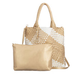Remonte Womens Shopper Bag Gold/White