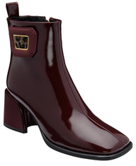 Lotus women's bordo patent Quincy ankle boot