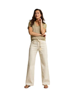 Red Button Womens Jeans Collette & Belt Ecru