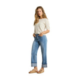Red Button Womens Kim High Hem & Scarf Jeans Stone