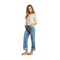 Red Button Womens Kim High Hem & Scarf Jeans Stone