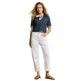 Red Button women's white and red denim jeans