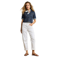 Red Button women's white and red denim jeans