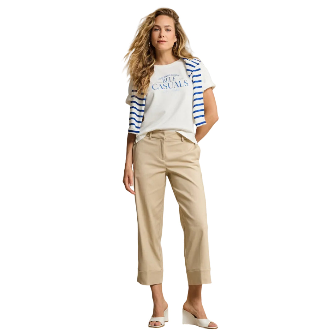 Red Button Womens Trousers Conny Smart Colour Pebble