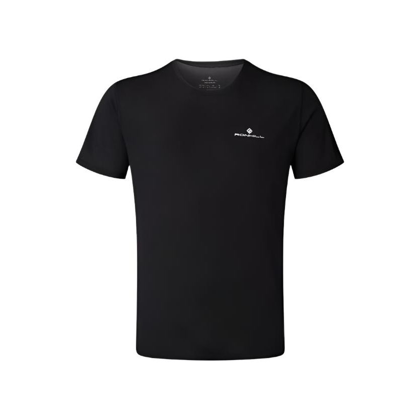 Ronhill Mens Tee Core S/S Black/Bright White