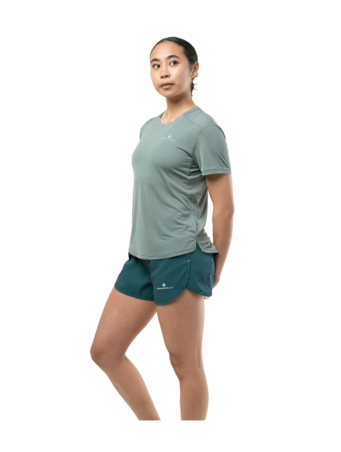 Ronhill Womens Shorts Tech 4.5" Evening Haze/Seafoam