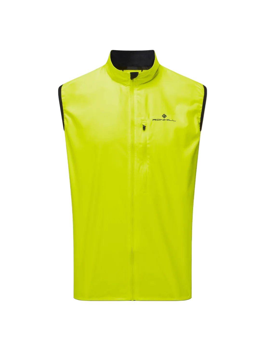 Ronhill men's yellow gilet with zip