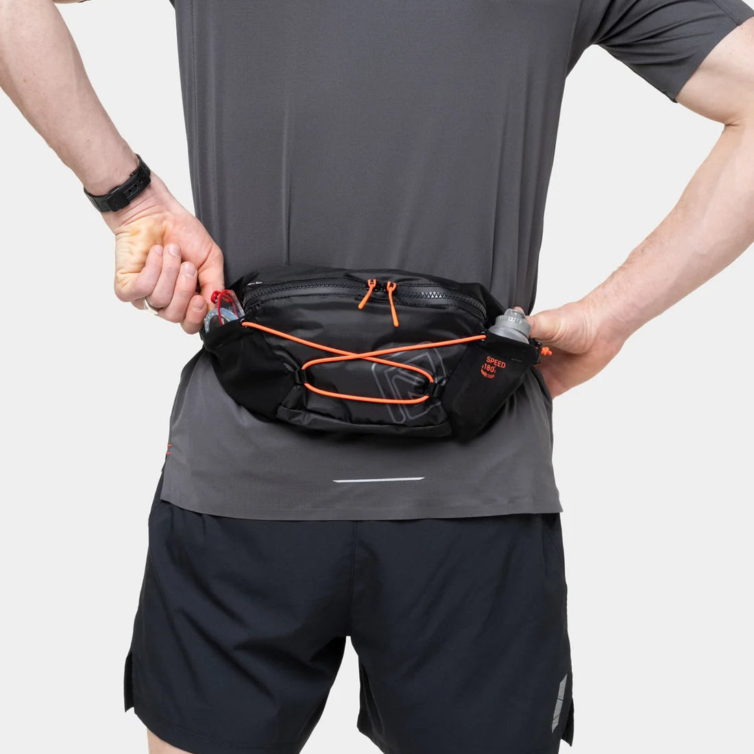 Ronhill Speed 180 Waistpack Black/Ronhill Red