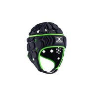 Gilbert Rugby Headguard Casque Protection Octane Black/Green