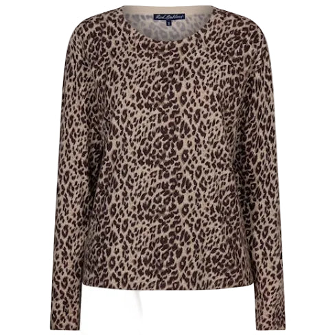 Red Button Sweet women's burgundy animal print top