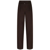Red Button Womens Trousers Cleo Punta Pinstripe Espresso