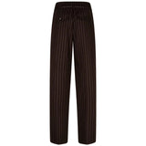 Red Button Womens Trousers Cleo Punta Pinstripe Espresso