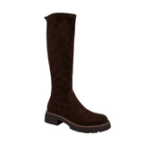Redz Womens Boot 250627 Brown Suede Stretch