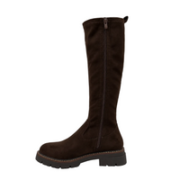 Redz Womens Boot 250627 Brown Suede Stretch