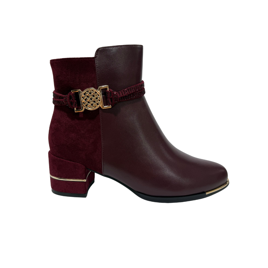 Redz Womens Boot F3166 Burgundy