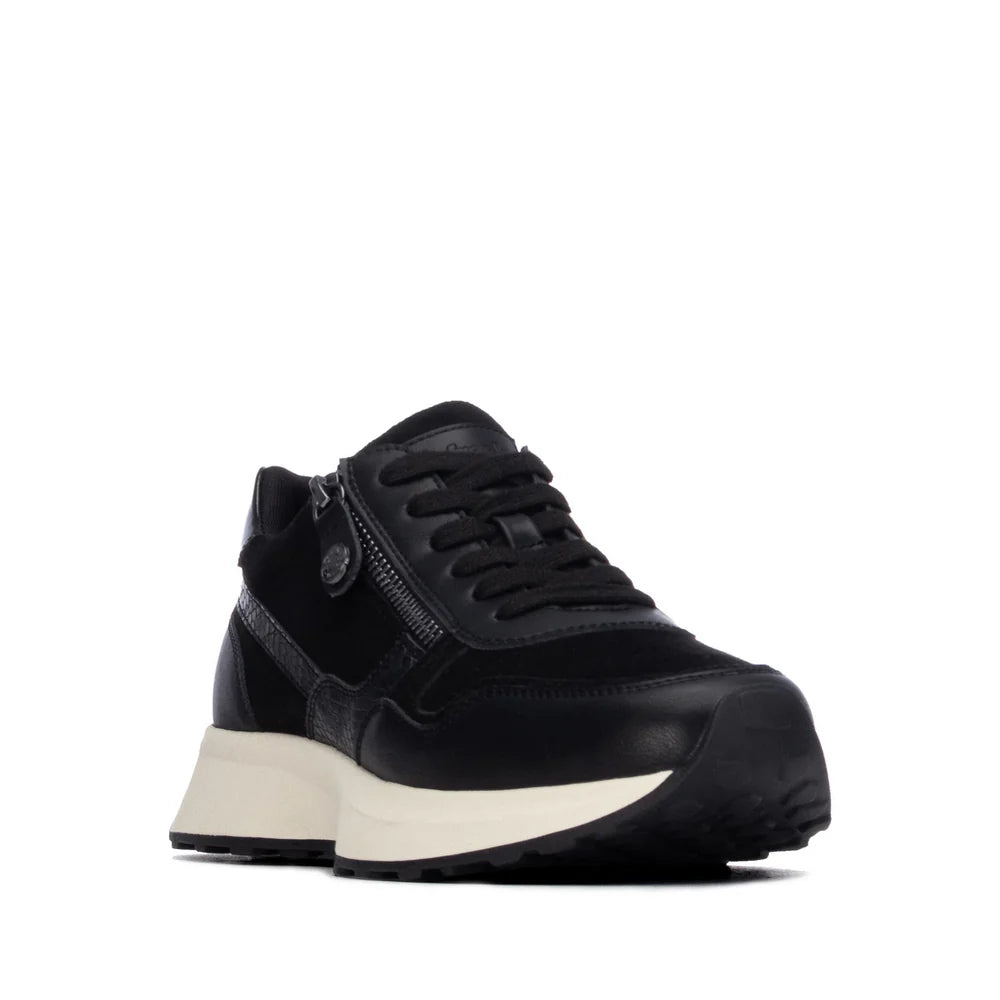 Refresh women's black fashion trainer
