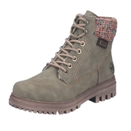 Rieker Green Fleece Lined Boots 2750