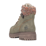 Rieker Green Fleece Lined Boots 2750