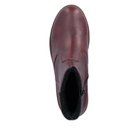 Rieker Womens Boot X9165 Wine Red