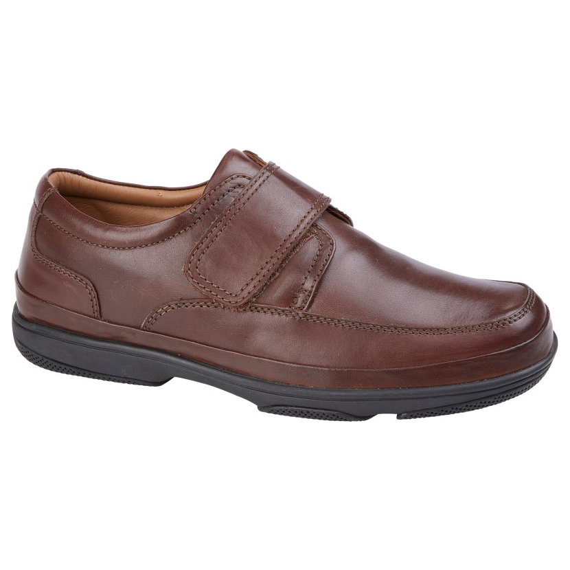 Roamers Mens Shoe M037 Brown