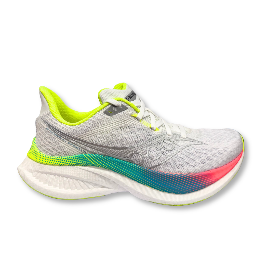 Saucony Womens Trainer Endorphin Speed 5 White/Multi