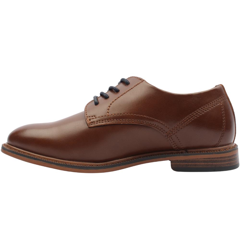 Lloyd & Pryce boys' camel synthetic leather lace-up shoe