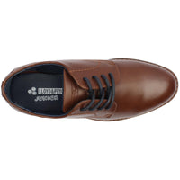 Lloyd & Pryce boys' camel synthetic leather lace-up shoe