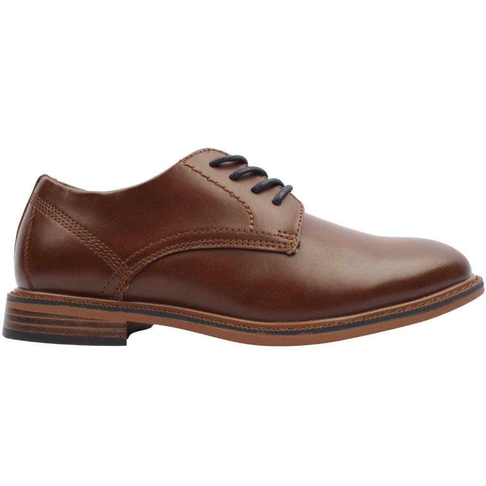 Lloyd & Pryce boys' camel synthetic leather lace-up shoe