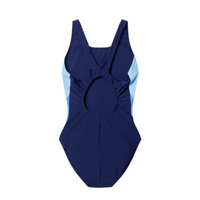 Speedo Womens Swim Suit Colourblock Splice 2.0 Navy/Light Blue