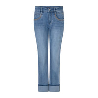 Red Button Womens Jeans Kate Denim Embroidered Pockets Stone Used