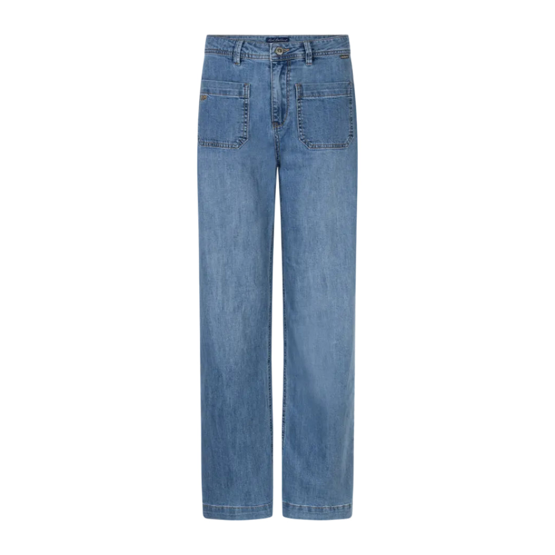 Red Button Womens Jeans Colette Front Patch Pockets Stone Used