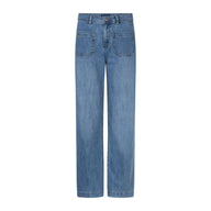 Red Button Womens Jeans Colette Front Patch Pockets Stone Used