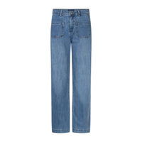 Red Button Womens Jeans Colette Front Patch Pockets Stone Used