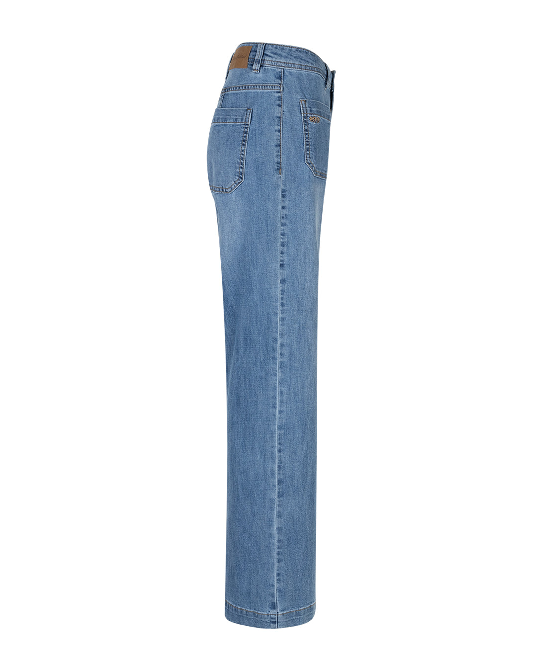 Red Button Womens Jeans Colette Front Patch Pockets Stone Used