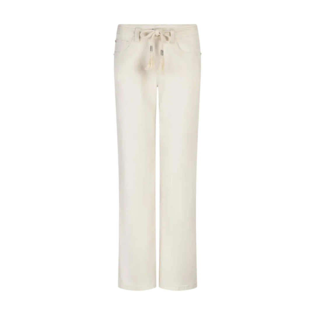 Red Button Womens Jeans Collette & Belt Ecru