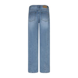 Red Button women's blue and red denim jeans with zip