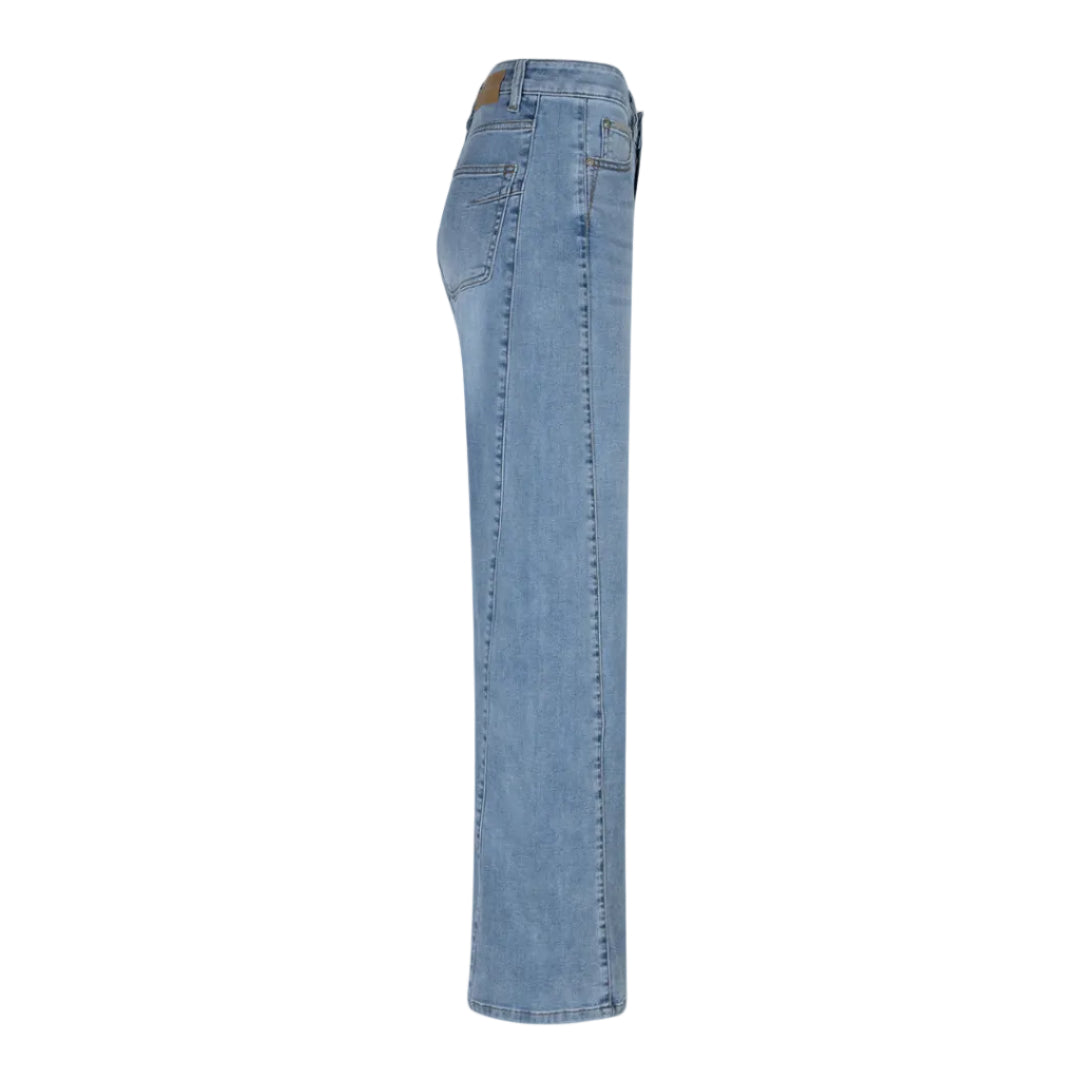Red Button women's blue and red denim jeans with zip