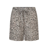 Red Button Womens Claudette Short Linen Leopard Pebble