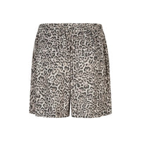 Red Button Womens Claudette Short Linen Leopard Pebble