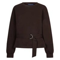 Red Button Womens Shakira Top and Belt Espresso