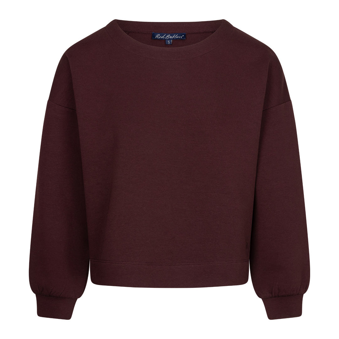 Red Button Womens Top Skyler Burgundy