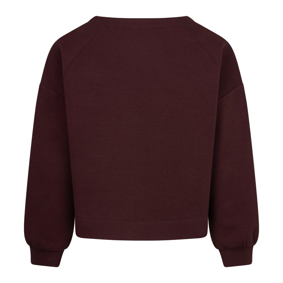 Red Button Womens Top Skyler Burgundy