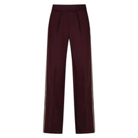 Red Button Womens Trousers Colette Punta Piping Burgundy