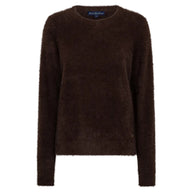 Red Button Womens Sweet Fuzzy Jumper Espresso