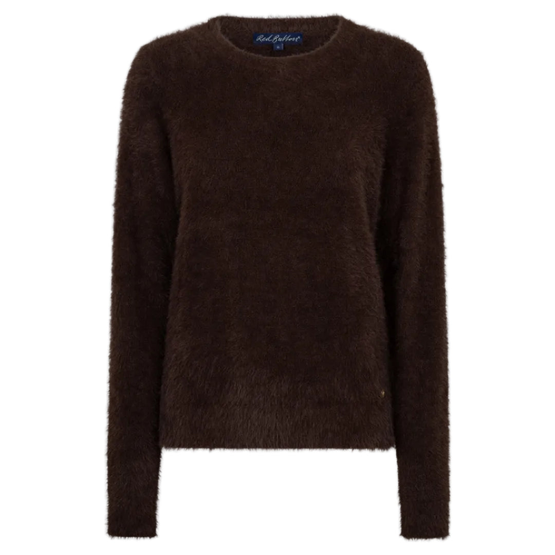 Red Button Womens Sweet Fuzzy Jumper Espresso