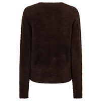 Red Button Womens Sweet Fuzzy Jumper Espresso