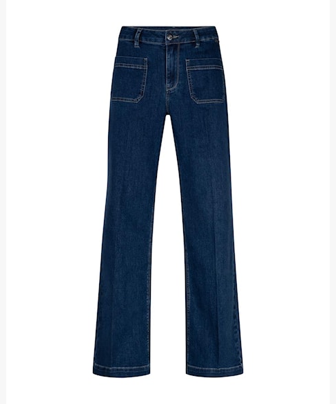 Red Button Colette women's mid stone front-pocket patch jeans